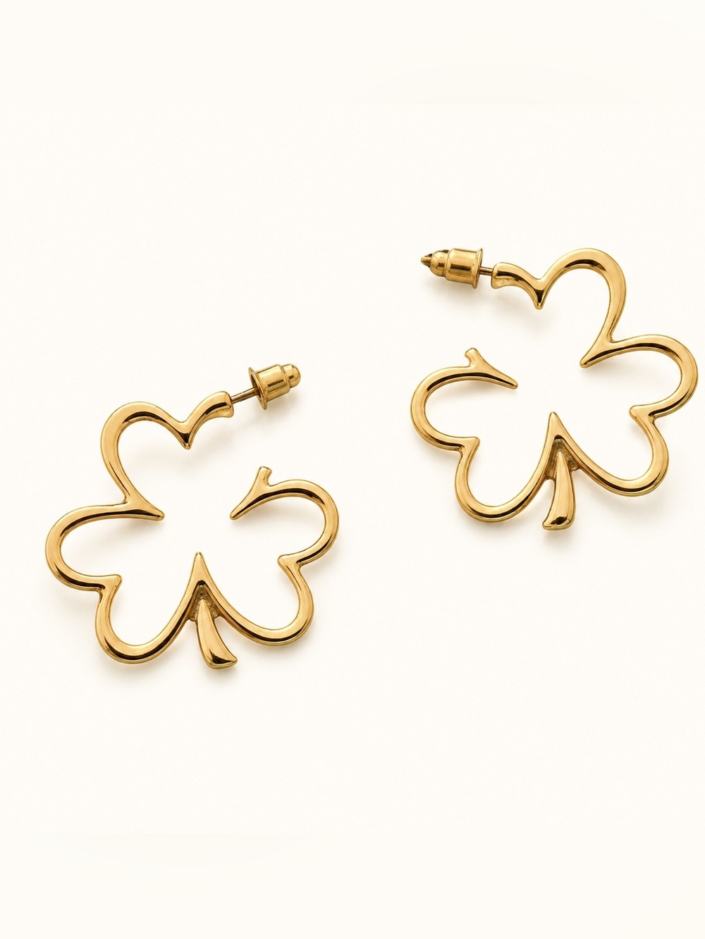 Golden Clover Earrings (8509)